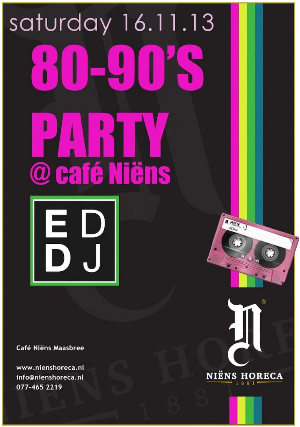 2013 ED DJ 80s 90s party Niens